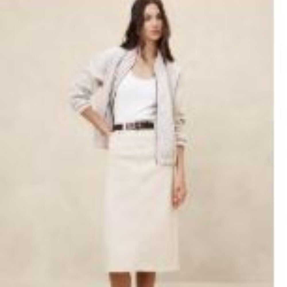Jean Midi Pencil Skirt